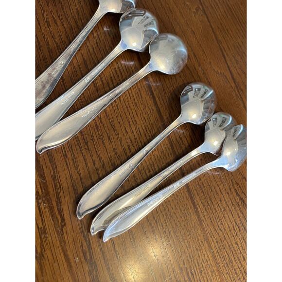Springtime Set Of 6 Serving Tablespoons 1847 Rogers Bros International 1957 - Picture 7 of 8